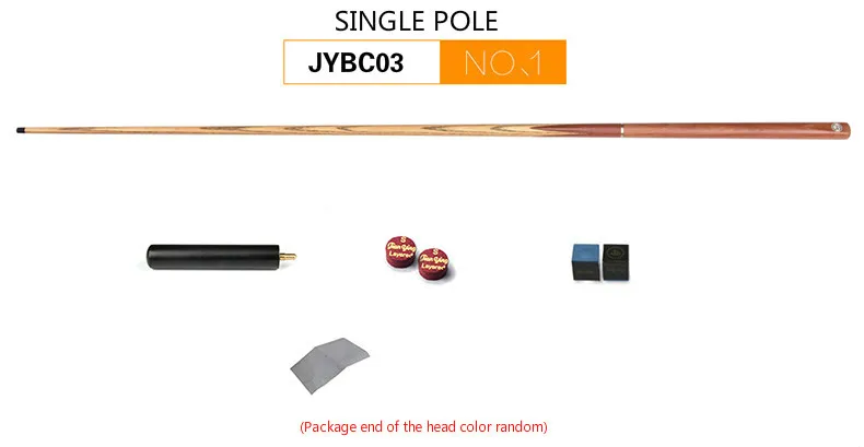 JYBC03 Британский снукер Pole Cue набор 11.5bc Nine-ball один мяч клуб с разделением головы Бильярд клуб Billard аксессуары - Цвет: JYBC03