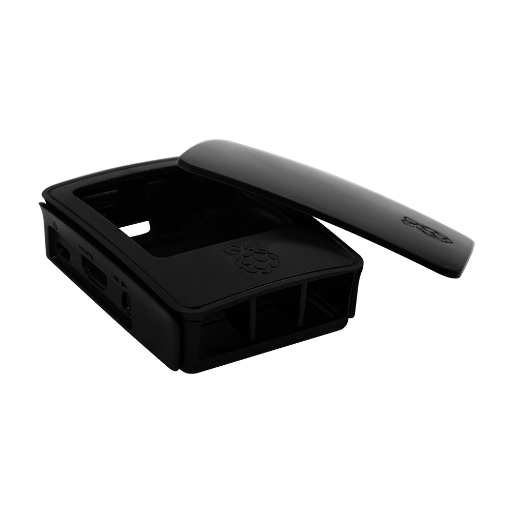 Последний Raspberry Pi 3 Официальный чехол Черный ABS Профессиональный ящик кожух