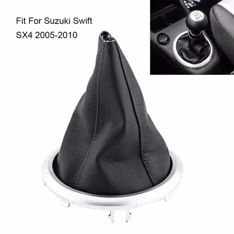 Автомобильная черная рамка рычага переключения передач с ручной передачей для Suzuki Swift SX4 2005 2006 2007 2008