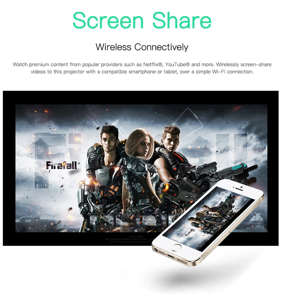 WZATCO DLP мини-проектор 3400 мАч батарея Android 7,1 Wifi Bluetooth Full HD 1080P домашний кинотеатр портативный проектор