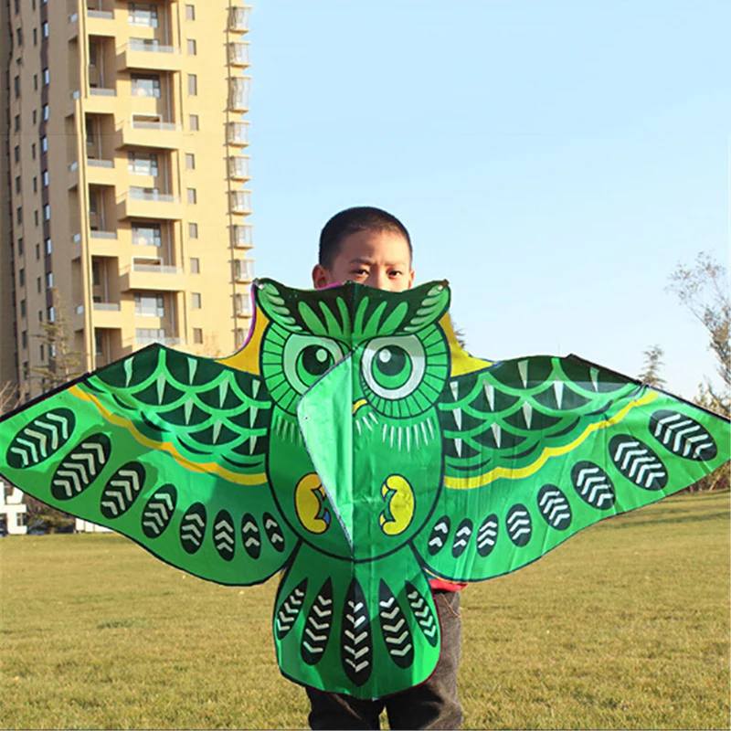 

Colorful Cartoon Owl with Kite Line Kids Outdoor Toy 110cm New Flying Kite