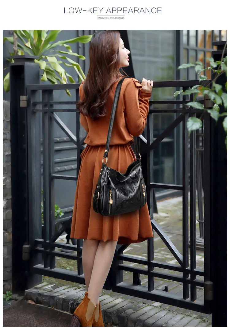 Женские кожаные сумки через плечо черные дизайнерские на 2019|Сумки с ручками| |