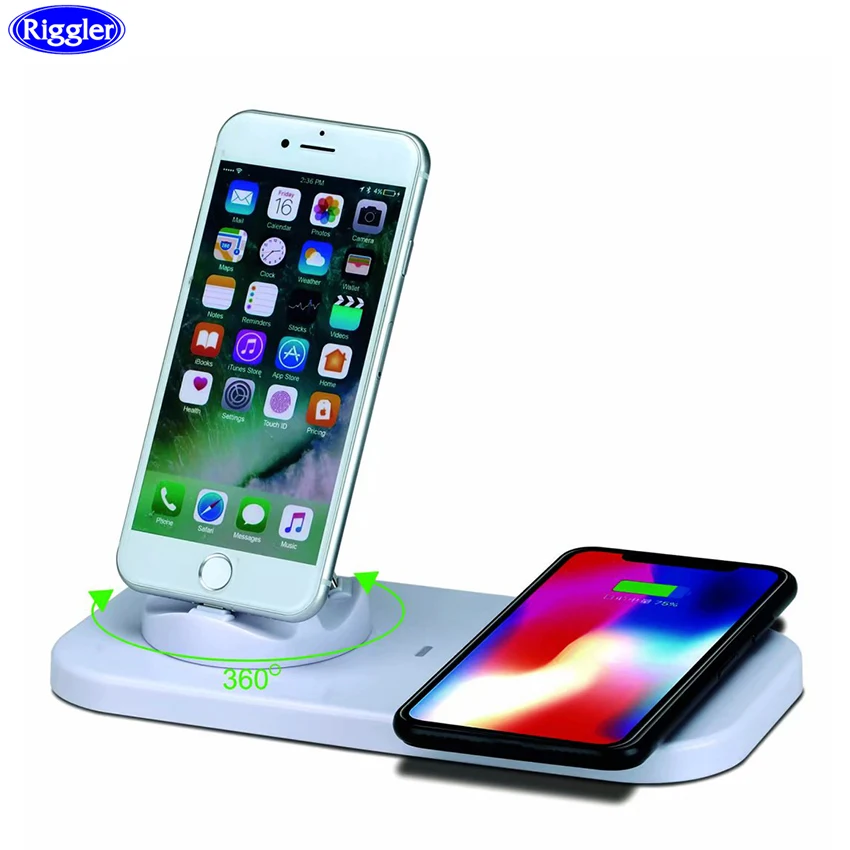 

2022 New 3 in 1 USB Charge Holder Dock Wireless Charger Qi Wireless Charger Stand foriphone 11pro 11 X XR XS MAX forHuawei Fast