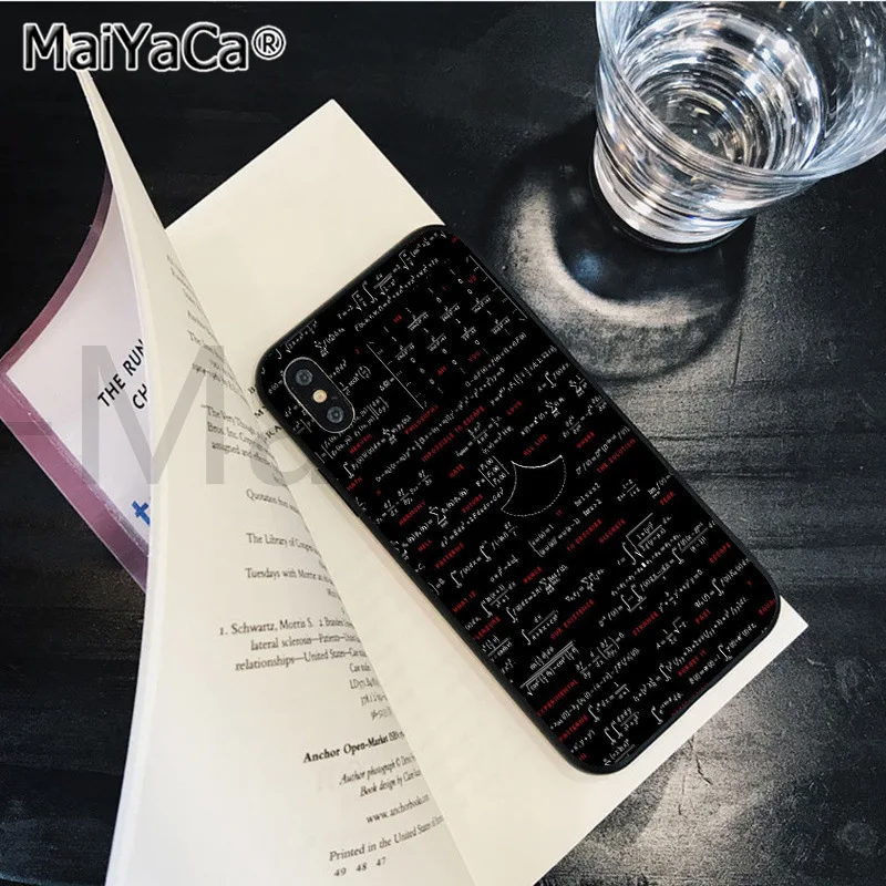 A12 MaiYaCa Математика Астрономия география черный ТПУ мягкий резиновый чехол для телефона чехол для iPhone 8 7 6 6S Plus 5 5S SE XR X XS MAX - Цвет: A12