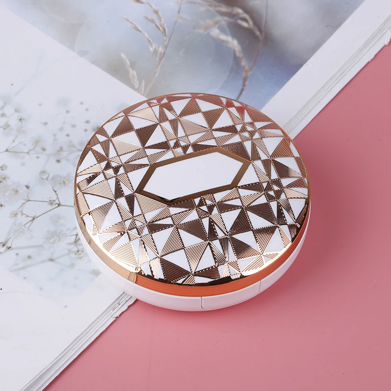 

1Pcs Empty DIY ew Arrival Air Cushion Puff Box BB Cream Container Dressing Case With Air Cushion Mirror