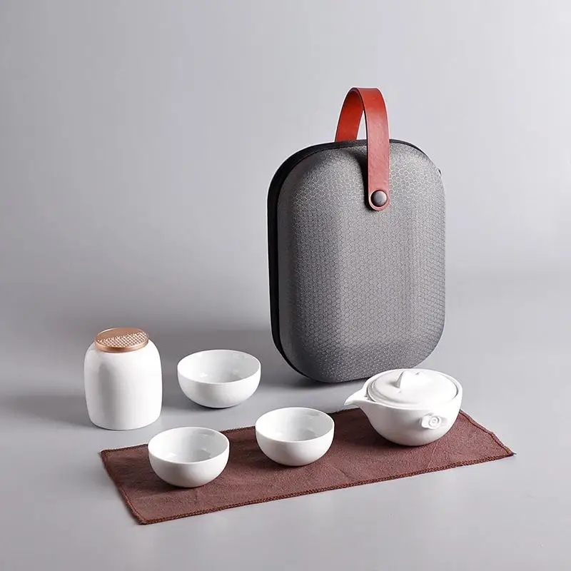 14 Керамический чайный чайник Gaiwan, чайная чашка для пуэр, китайский чайный горшок, портативный чайный набор, посуда для напитков, керамический чайный набор, чайный набор для путешествий - Цвет: 14