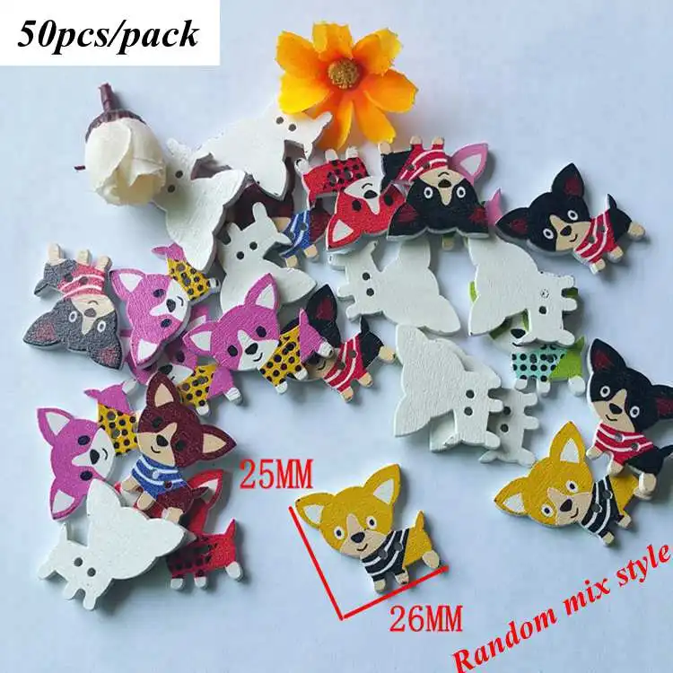 Style 2 50pcs Большие размеры 30-50 шт./упак. мультфильм деревянные пуговицы с рисунком с принтом в виде рисунка от руки, сделай сам, ювелирное изделие, красочные разные деревянные пуговицы для Шляпа и туфли одежда L-4 - Цвет: Style 2 50pcs