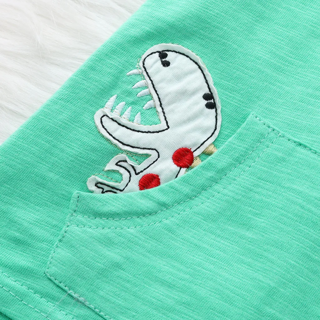 

2019 Toddler Kids Baby Boys Cartoon Dinosaur Animal Hooded Tee Tops Casual Sweatshirt