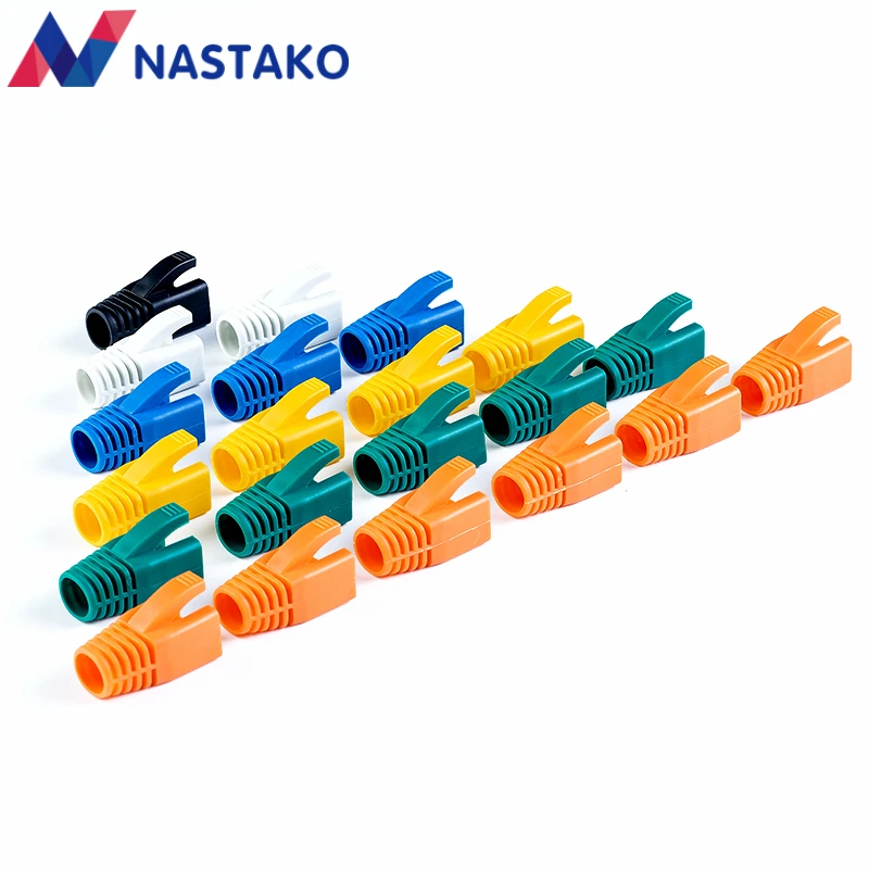 Cat6 RJ45 Соединительная крышка s Cat6A штепсельные вилки сетевой кабель Ethernet