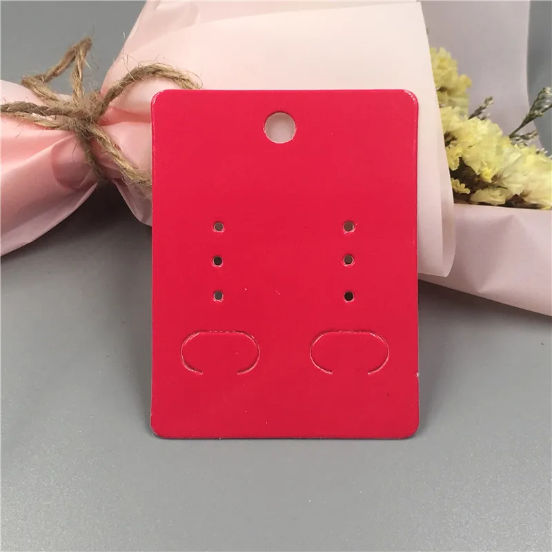 rose red Классическое ожерелье карты несколько стилей формы крафт-бумага картон серьги карты соответствующие дисплей браслет с картами 100 шт./лот - Цвет: rose red