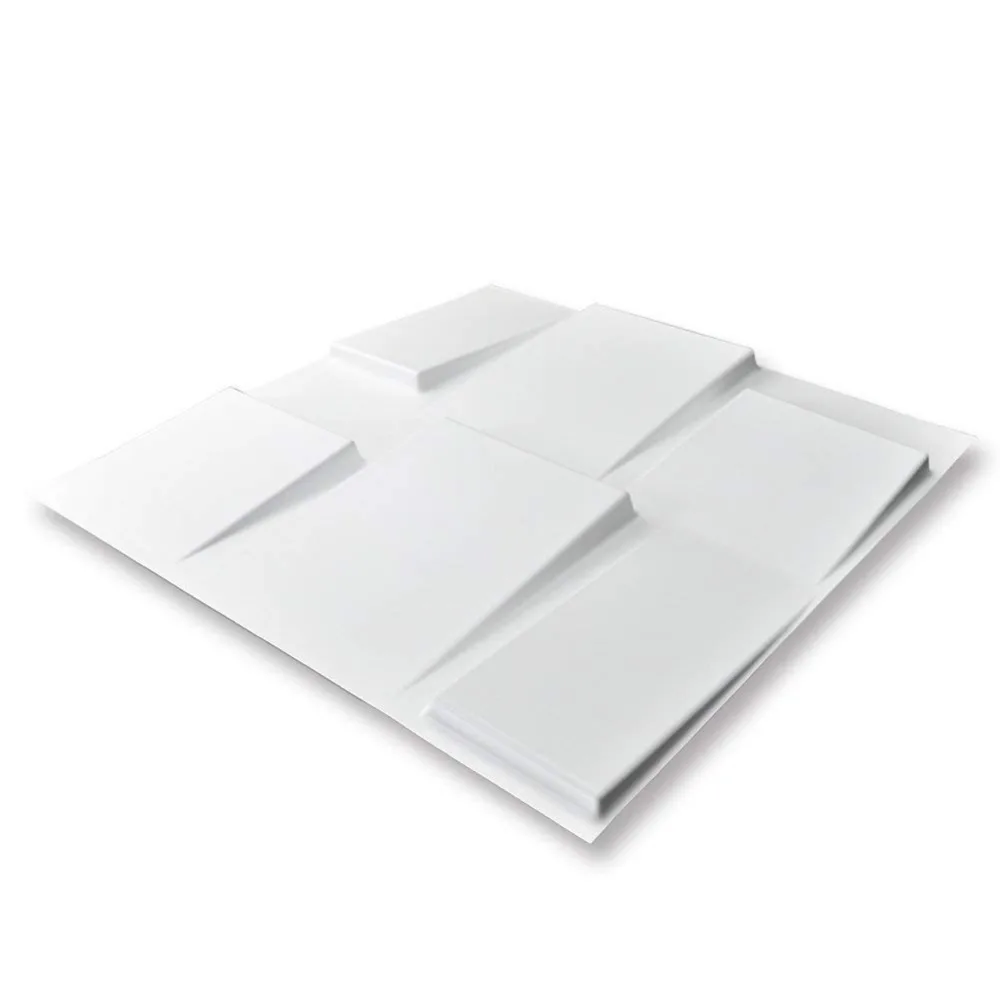 Металлические белые архитектурные 3D стеновые панели текстурированный дизайн