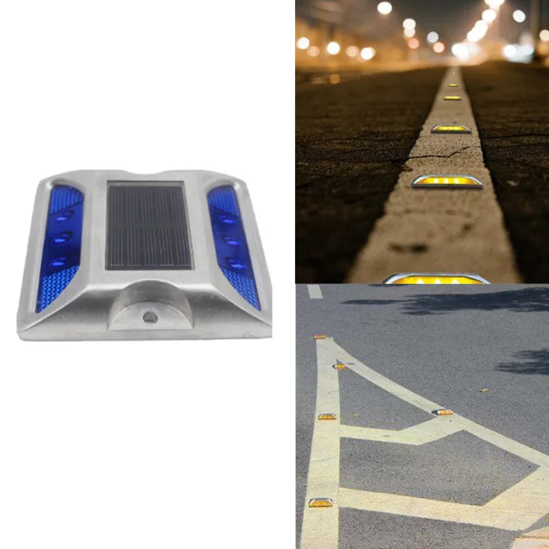 Водонепроницаемый на солнечных батареях Дороги Шпильки свет Светоотражающий