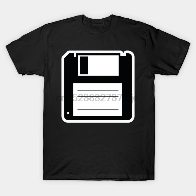 Мужская футболка с коротким рукавом кассета VHS Floppy disk nerd geek Ретро подарок | Мужские футболки -33056350527