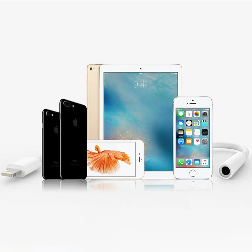 Адаптер для наушников [2 шт. в упаковке] до 3 5 мм разъем капелек адаптер Apple iPhone 7 и