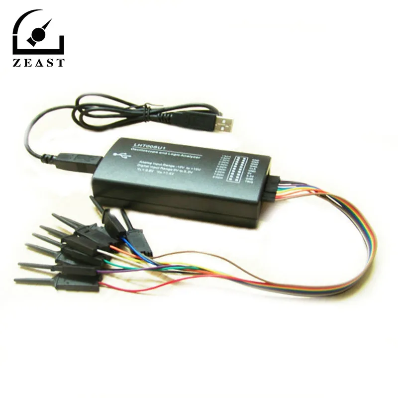 2C SPI CAN Uart LHT00SU1 Виртуальный осциллограф логический анализатор USB соединительная линия тестирования зажим 128 М памяти