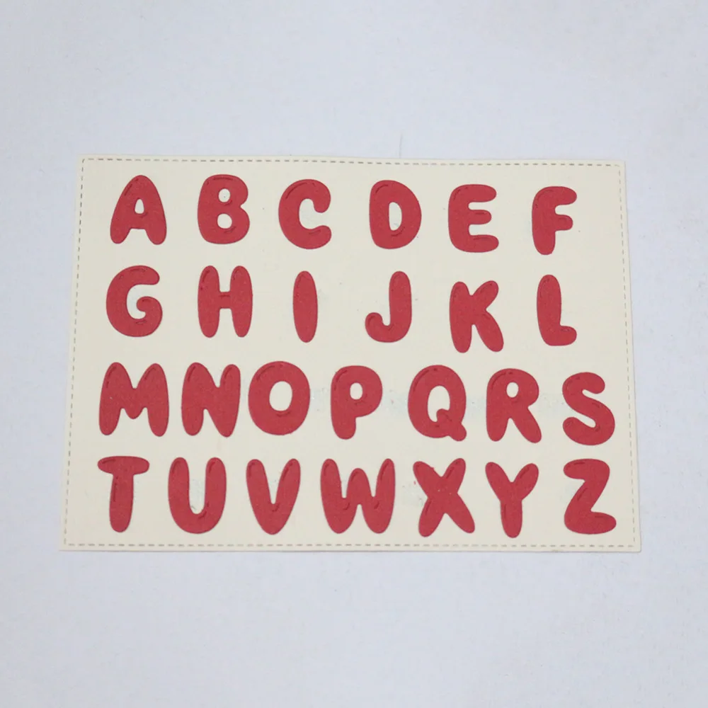 A Z Uppercase алфавиты штампы для скрапбукинга металлические Вырубные ремесло