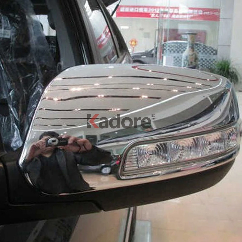 Для Kia Sorento 2013 ABS хромированное внешнее зеркало заднего вида, накладка на зеркало заднего вида, автомобильные зеркала, чехлы для стайлинга автомобилей