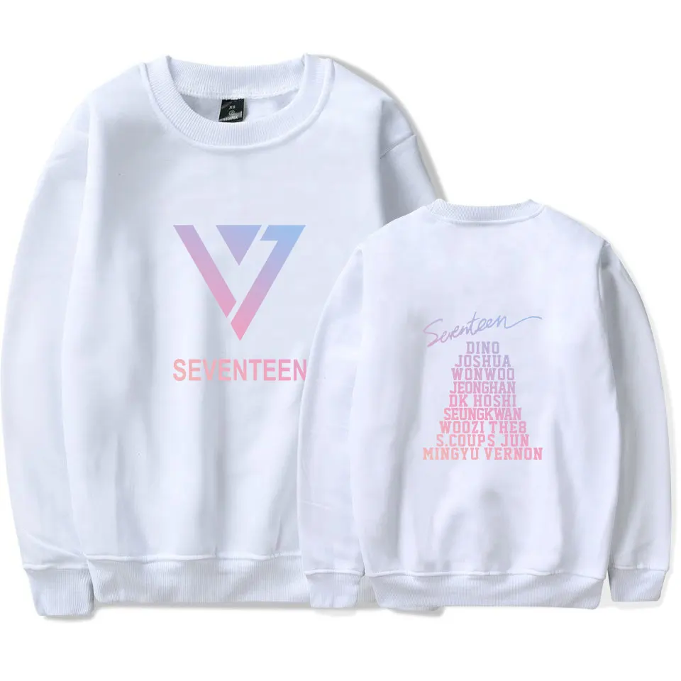 SEVENTEEN свитшоты пуловеры с принтом и круглым вырезом комплект толстовкой одежда