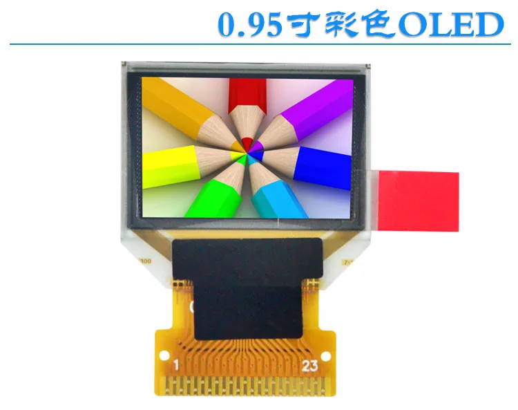 Цветной OLED дисплей 0 95 дюйма 96*64 SSD1331 23 контактный интерфейс 8 битный 6800/8 бит