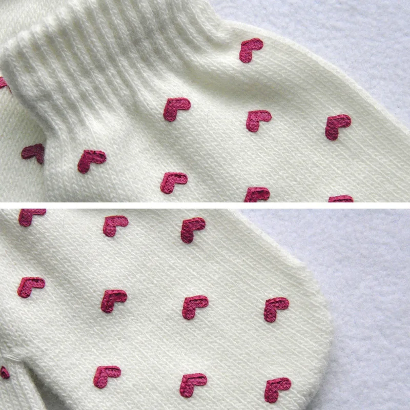 Вязаные рукавицы детские зимние перчатки варежки для мальчиков и девочек мягкие