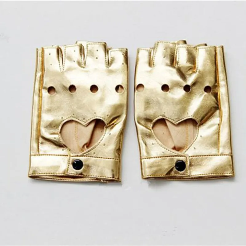 Женские полупальцевые перчатки для хип хопа Панк искусственная кожа байкерские