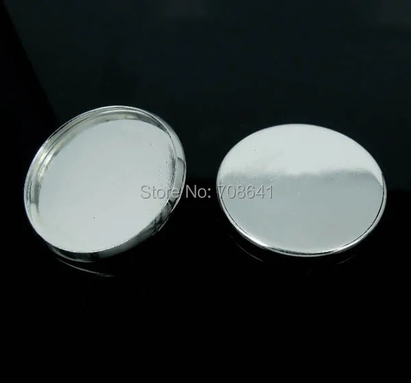 Пустые Круглые Гладкие ободки для подносов основа настройки кабошона из смолы