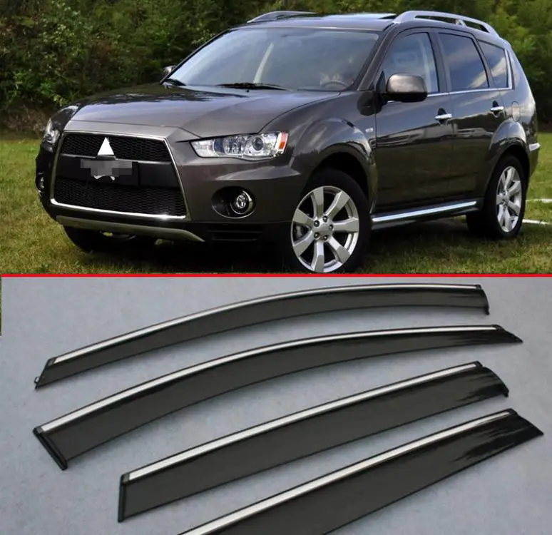 Ветрозащитный козырек для Mitsubishi Outlander 2009 2010 2011 2012 4p|window wind deflectors|wind deflectordeflector vent |
