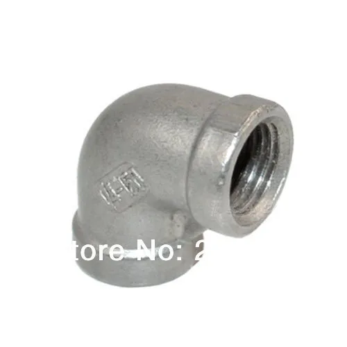 

New Arrival SS304 Stainless Steel 1 1/4" 1.125" Elbow 90 degree angled Pipe Fitting Female threaded 10pcs/lot