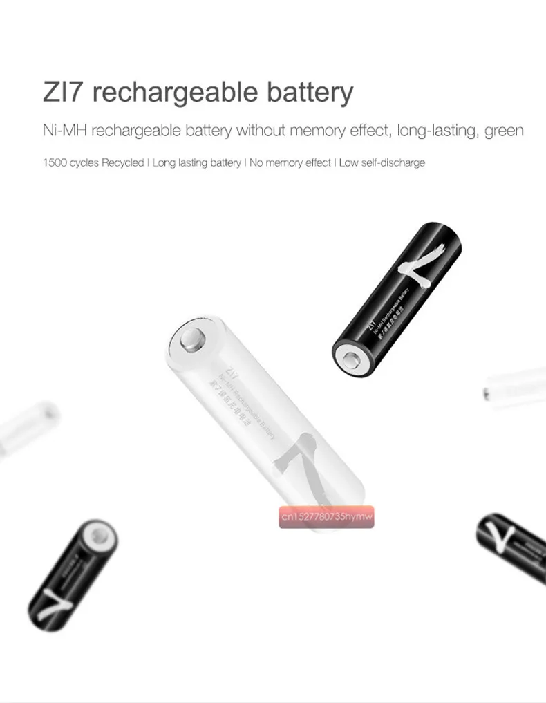 Xiaomi ZMI ZI5/ZI7 AA/AAA Ni-MH зарядное устройство с 4 слотами портативное многофункциональное зарядное устройство не имеет выхода usb порт новая версия