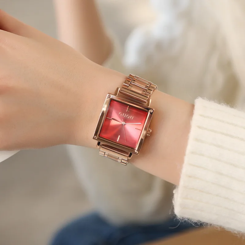 Top Brand Square Ladies Watches Women Stainless Steel Casual Quartz Watch Woman Fashion Bracelet Dress Wrist Watch Clock
