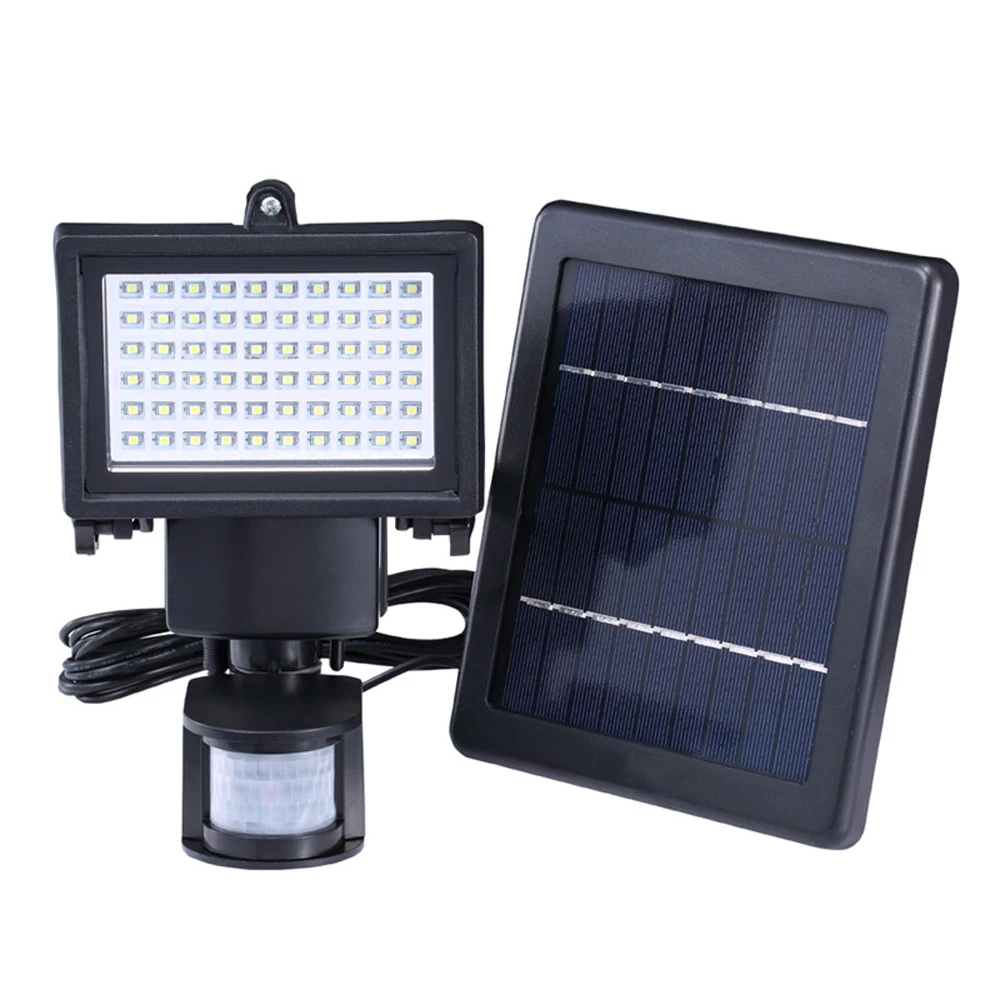 60leds Солнечный свет IP65 Waterfroof Открытый Мощность лампы Сад света безопасности
