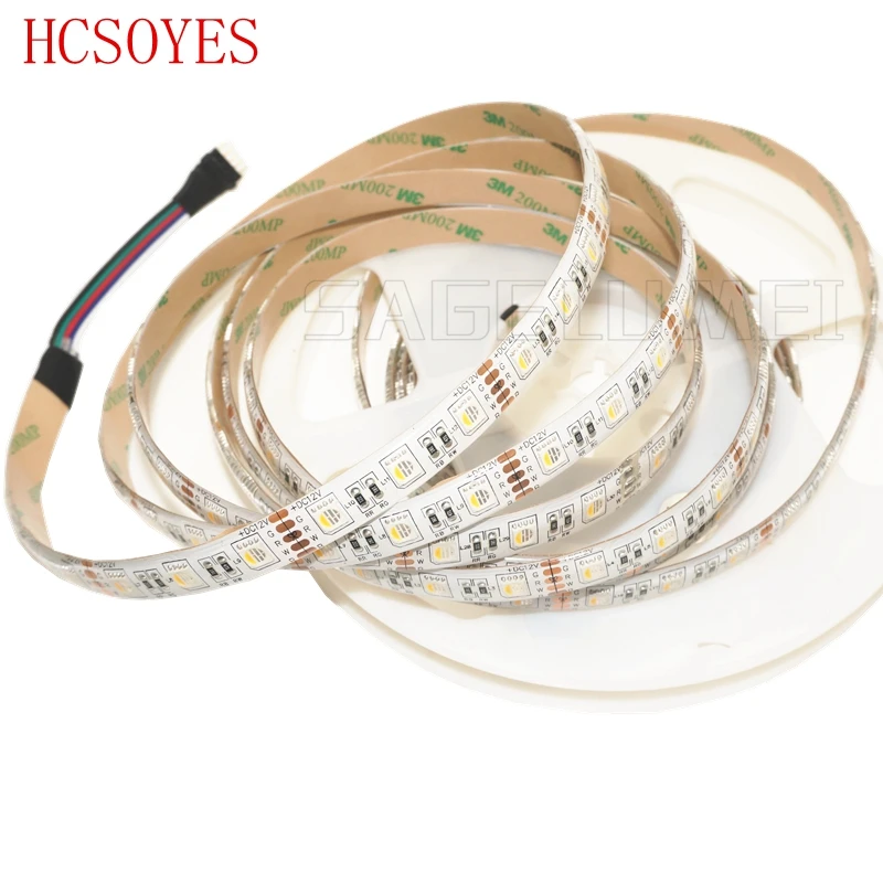 5M DC12V SMD 5050 Светодиодная лента RGBW /RGBWW 60 Светодиодный s/m 4 цвета в 1 светодиодный чип