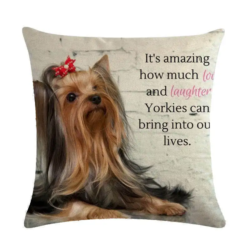 7 45 см* 45 см собака SHIH-TZU постельное белье/подушка из хлопка с эффектом памяти Чехол Диван-Подушка Чехол подушки сиденья автомобиля декоративные подушки - Цвет: 7
