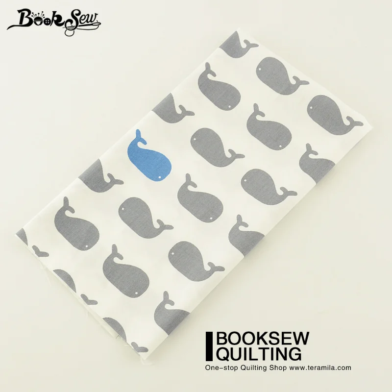 Тканевые шторы Booksew из 100% хлопка с узором в виде маленьких китов подушки стеганая
