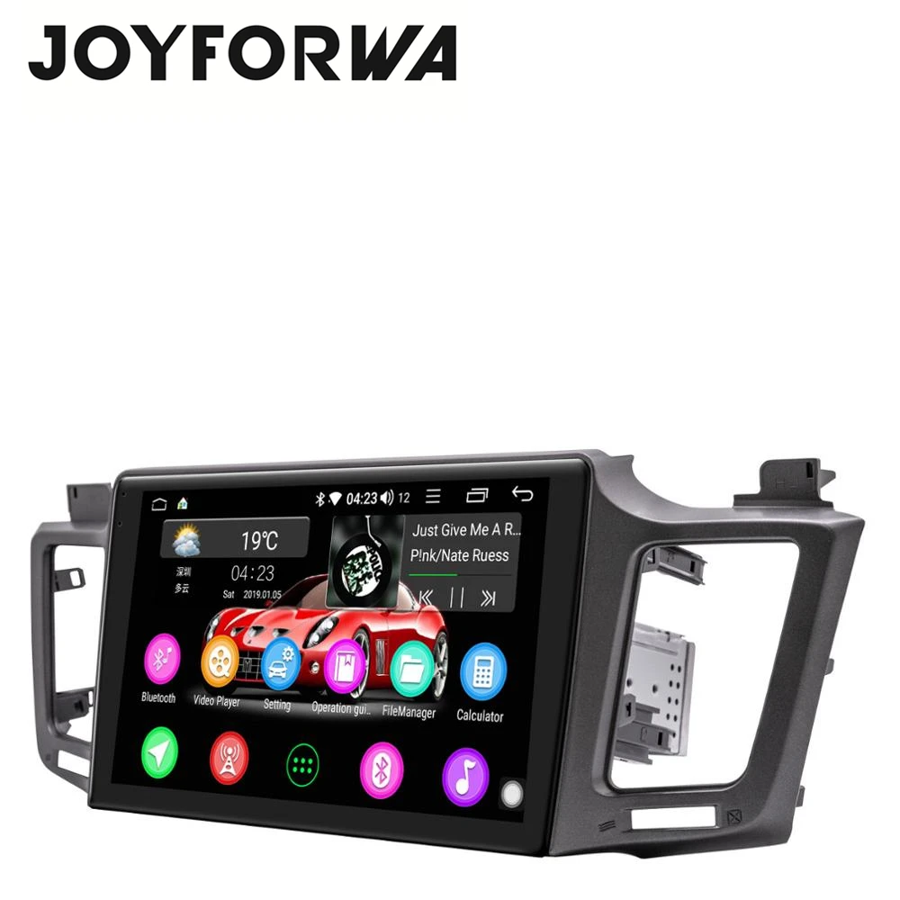 Автомагнитола Carplay для Toyota мультимедийный dvd плеер на Android 10 1 дюйма Din Wi Fi 4G руля RAV4