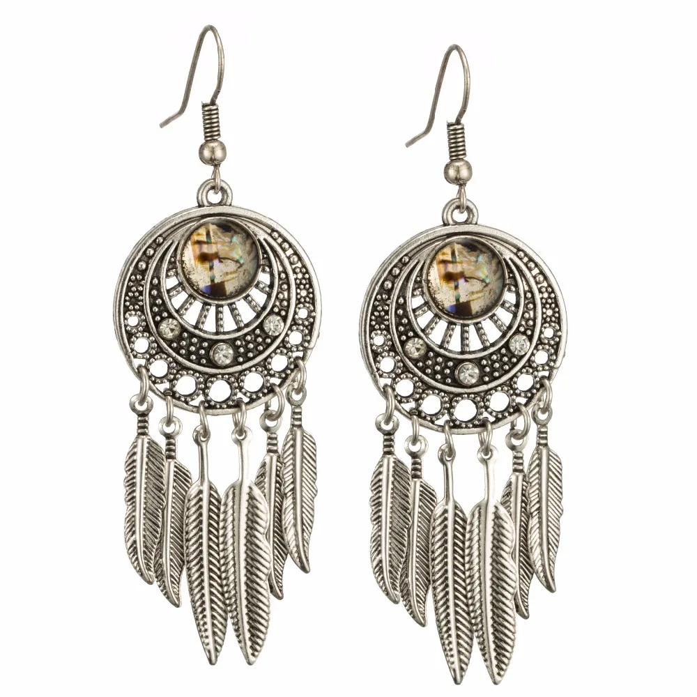 Серьги подвески для женщин украшения свадебвечерние 2017 женские богемные