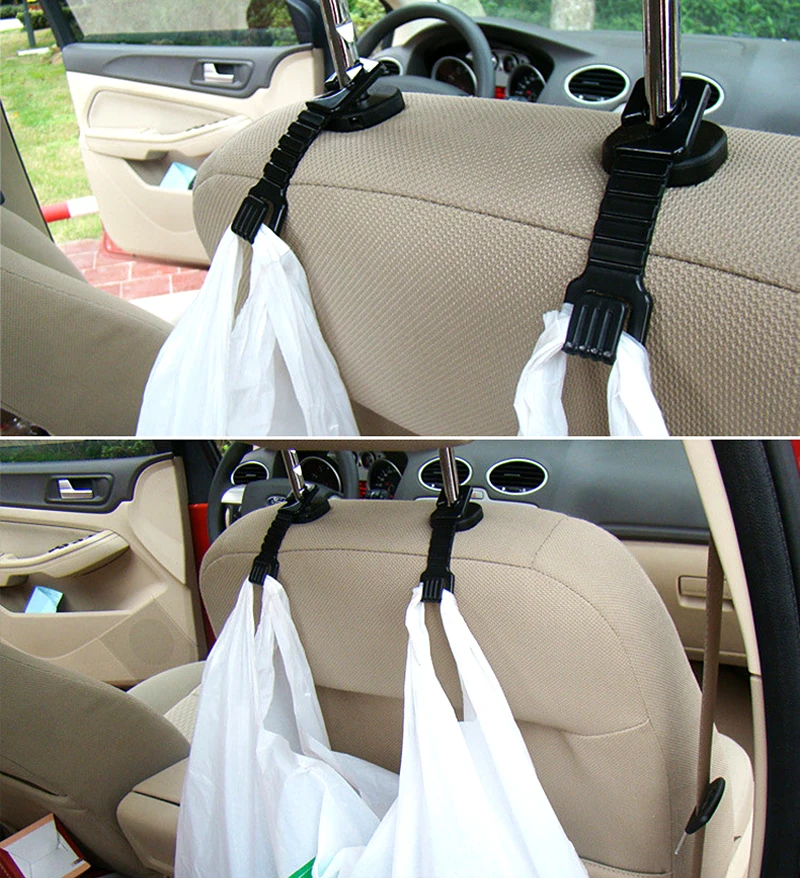 2 шт. Универсальные пластиковые зажимы для автомобиля Крепежная Скоба вешалка