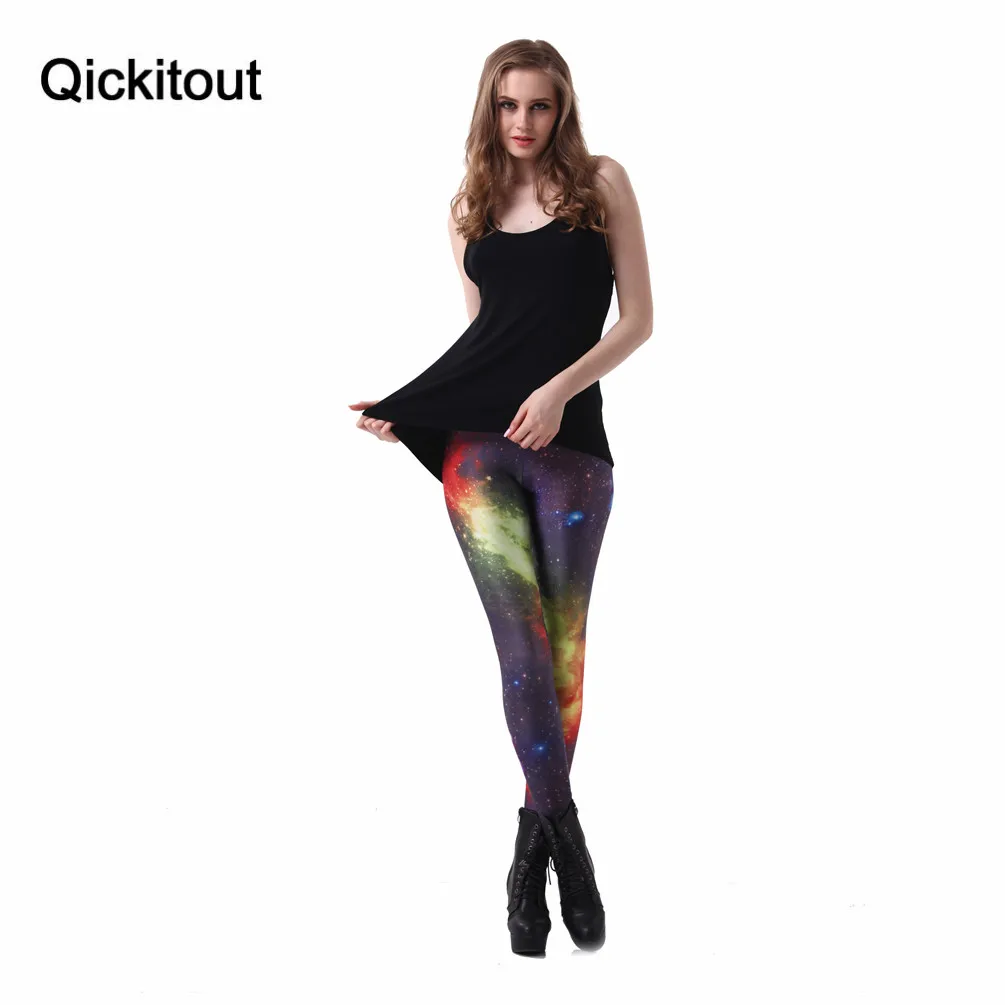 Новое поступление! Легинсы с принтом Universe эластичные модные легинсы галстуком
