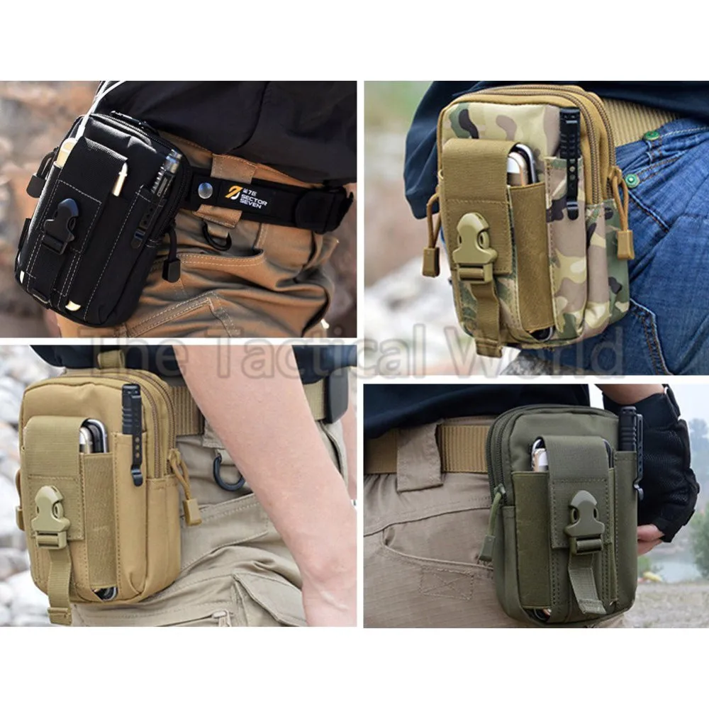 Универсальная уличная тактическая кобура военный Molle хип поясной ремень клип сумка кошелек EDC гаджет сумка кошелек сотовый Чехол для телефона держатель