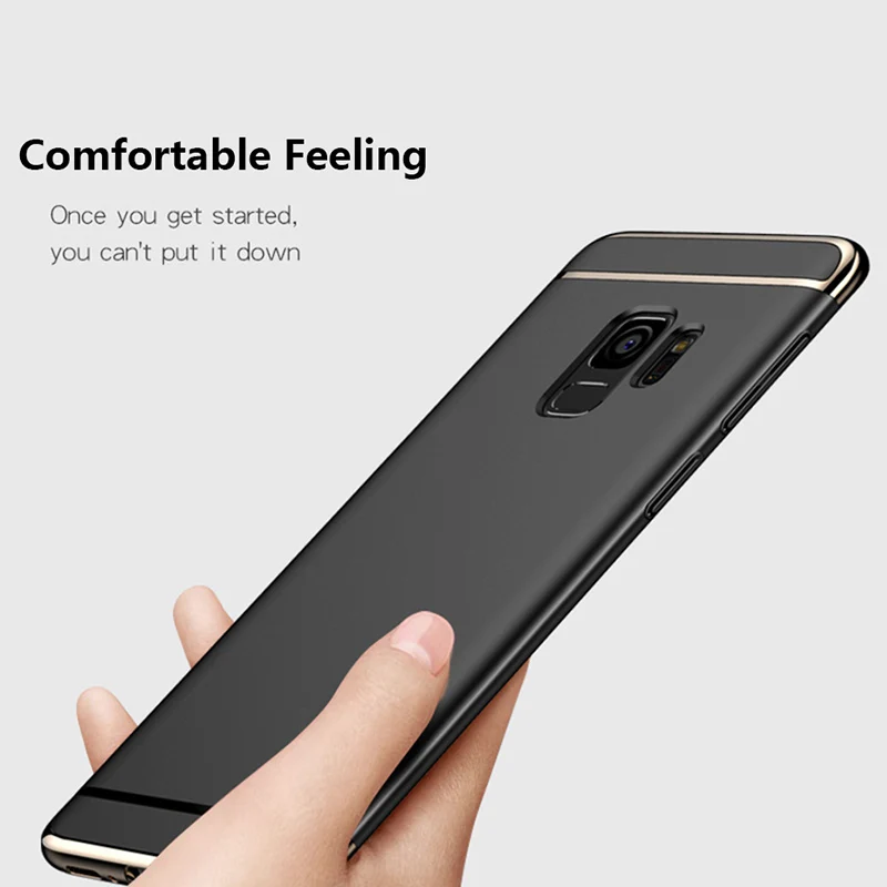 CAPAME Hard PC Cases For Samsung Galaxy S9 S8 S7 S6 Edge Plus Note 8 9 Ultra Thin Luxury Phone Bag Case |