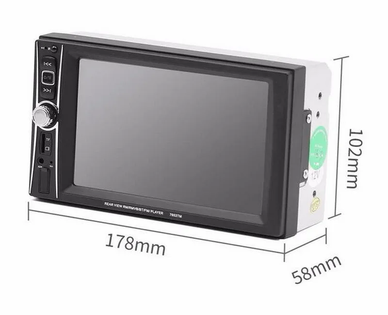 Автомобильное радио Mirror Link 2 Din 6 5 дюйма Android Bluetooth сенсорный экран языков MP5 плеер