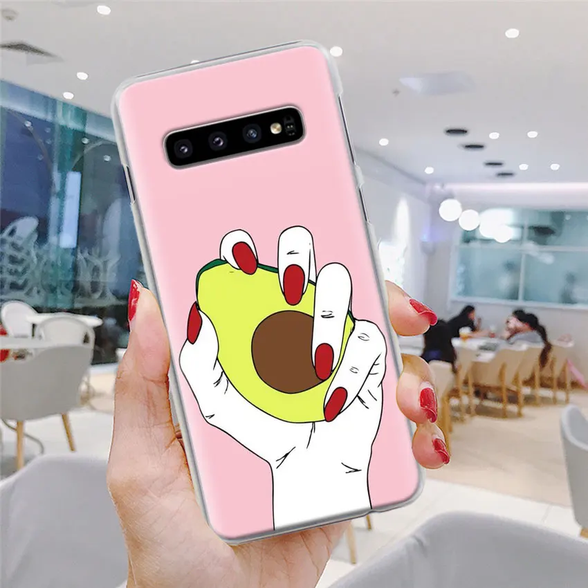 Забавные Tumblr авокадо чехол для телефона для samsung Galaxy S10e S10 плюс S7 S8 S9 Plus, Note 8, 9, 10, плюс S10 5G M20 M30 жесткий чехол Coque