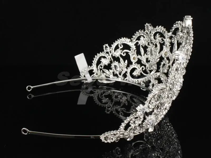 Прозрачные Австрийские кристаллы свадебные украшения красивый цветок тиара