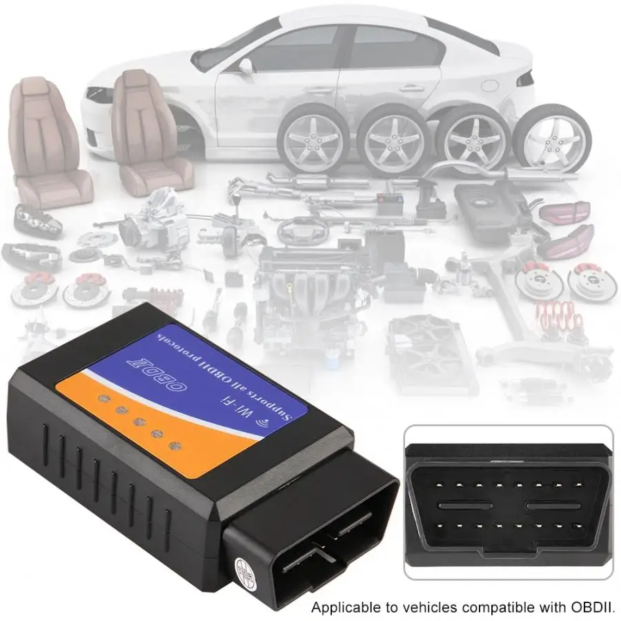 Автомобильный диагностический инструмент OBD2 OBDII V1.5 сканер кодов V03HW-1 автомобиля