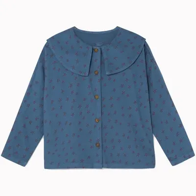 blouse Одежда для маленьких девочек; BC; рубашка с гофрированным воротником; юбка-пачка; детская блузка на пуговицах Сатурна; топы; Рождественский наряд; комплект одежды для маленьких мальчиков - Цвет: blouse