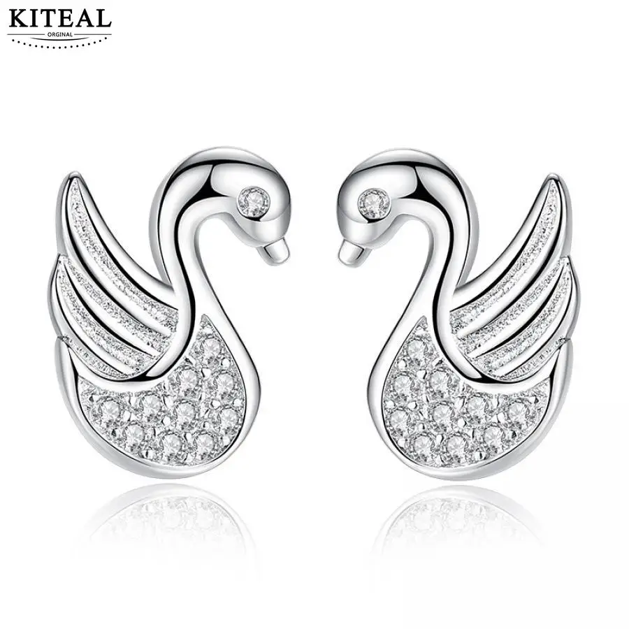 KITEAL модные дизайнерские серьги для женщин Лебедь zicon модный стиль oorbellen