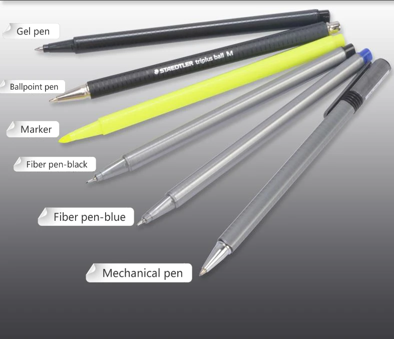 6 шт./компл. Пособия по немецкому языку Staedtler гелевая ручка волокна пера ручка шариковая ручка, механический карандаш маркер ручка маркер 34 SB6B 0,5 мм