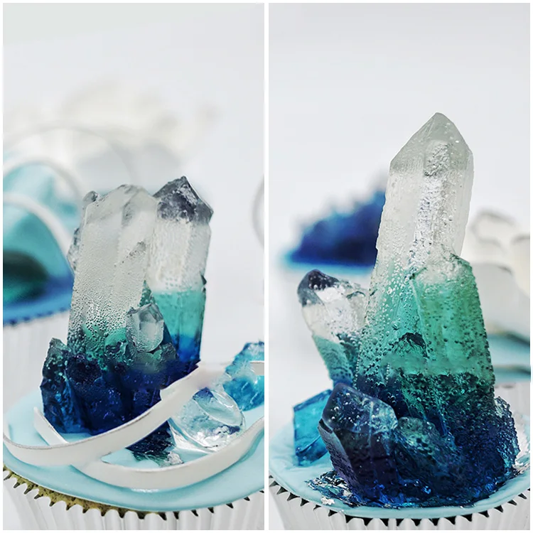 Силиконовая 3D форма из силикагеля в виде хрустальных сосулек силиконовые формы