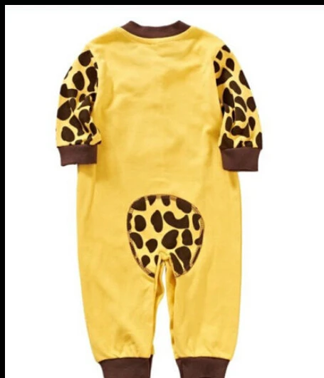 2016 милый комбинезон из коровьей кожи для новорожденных осенне зимняя одежда