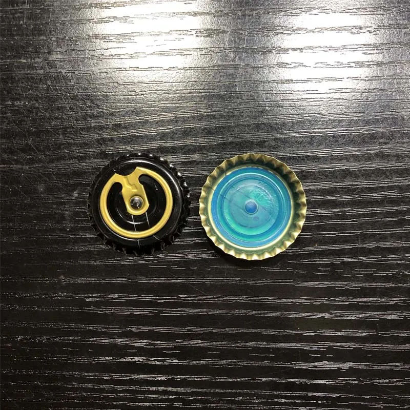 Black Pull ring 100PCS Beer Bottle Caps Beer Lid Covers For DIY Homebrew Beer Tool Brewing Supplies - Цвет: Black Pull ring